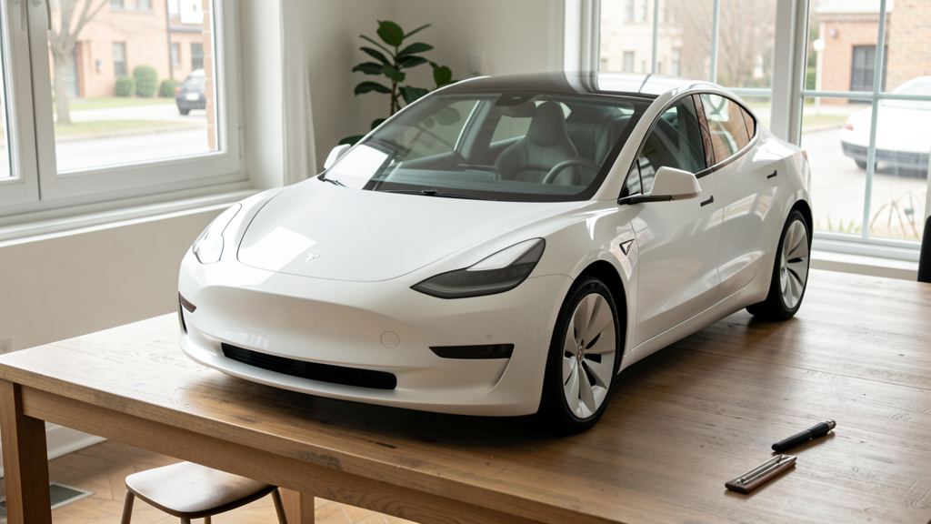 Editorial image illustrating Tesla Model 3 Highland Refresh: 3 Design Oversights Where Minimalism Trumps Safety